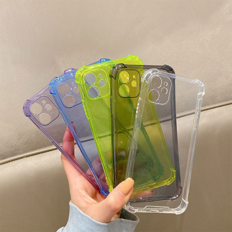 Lens Protection Shockproof Phone Case For iPhone - Clear Silicone Case Back Cover