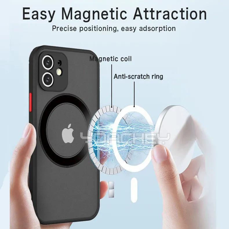 Luxury Magnetic For Magsafe Wireless Charge Phone Case