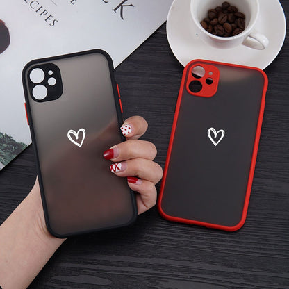 Pink Heart Circle Phone Case For iPhone